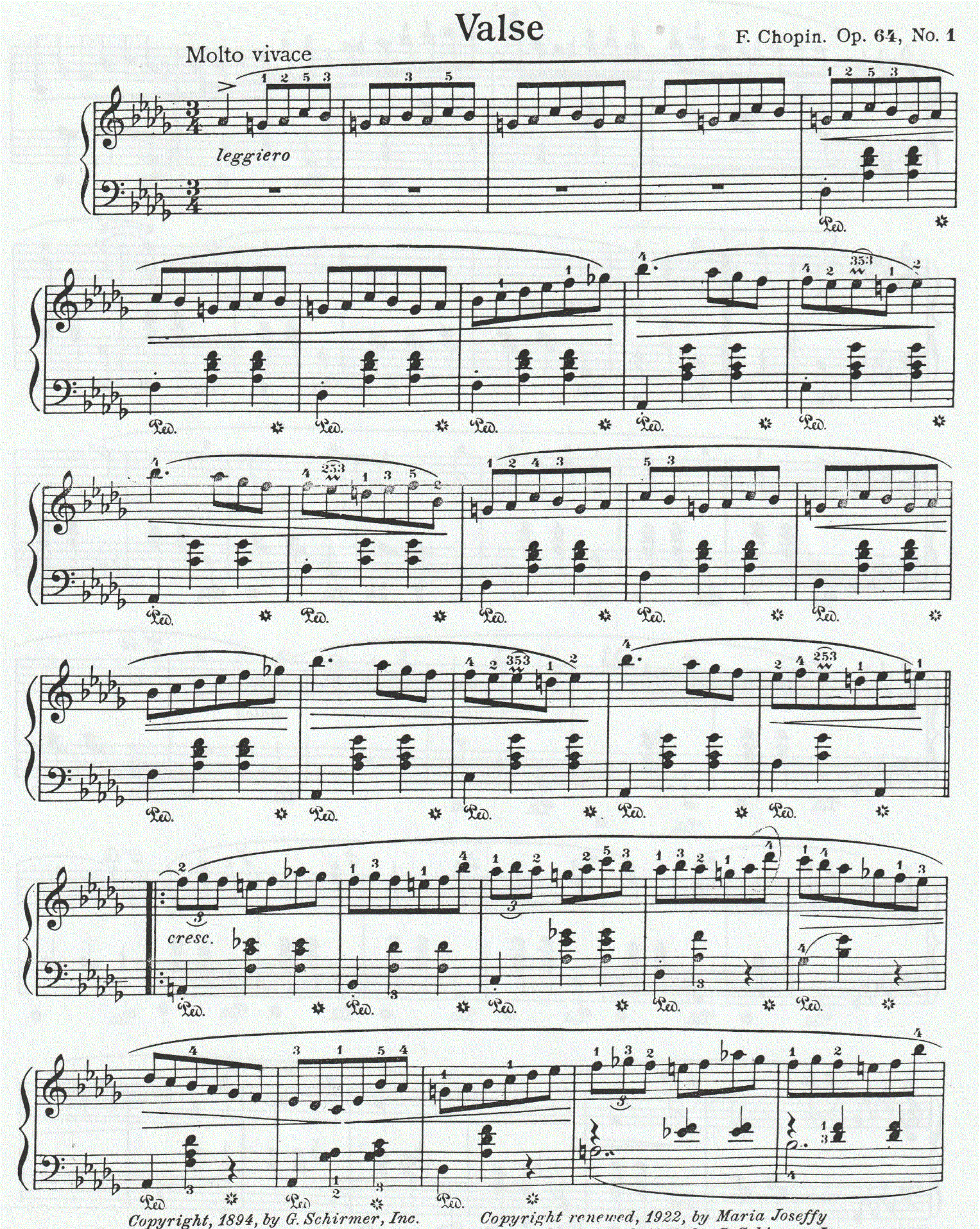 Chopin Op 64 No. 1 (Minute Waltz)-1